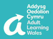 Adult Learning Wales logo