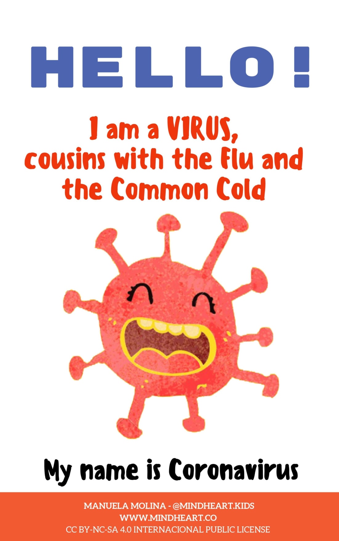 Friendly image of Coronavirus for children