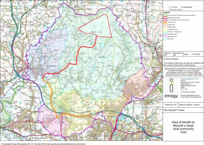 Map of area of benefit for the Mynydd y Gwair local fund_2018.jpg