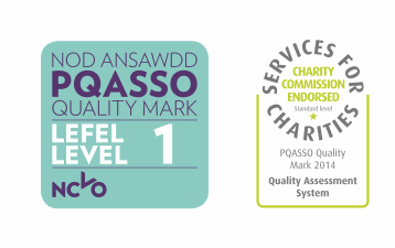 PQASSO Quality Mark Level 1 and Charity Commission Endorsement QAS Badge combined